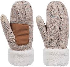 Check out our fleece lined gloves selection for the very best in unique or custom, handmade pieces from our winter gloves shops. Winter Wool Mitten Gloves For Women Warm Knit Touchscreen Thermal Cable Gloves With Thick Fleece Lining Confetti Oatmea Warm Knits Wool Mittens Mitten Gloves