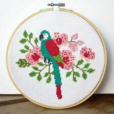 I love the little cross stitch designs from alita designs. Parrot Cross Stitch Pattern Sweet Cross Stitch Cross Stitch Patterns Cross Stitch Kits