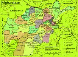 Zeměpisná šířka / zeměpisná délka : Afghanistan Political Map