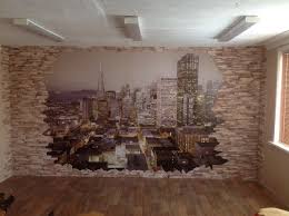 تزيين مطابخ ورق الجدران والحجر المزخرف 40 صورة ورق جدران بنمط لجدران المطبخ