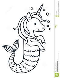 From cute and playful pictures for little kids to detailed, intricate drawings for big kids and adults to color in, you'll find an extensive range of beautiful. Unicorn Mermaid Coloring Pages For Kids Drawing With Crayons