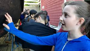 All aboard: Students check out Mayflower II restoration