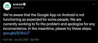 Not just the google apps. Google App Crashing A New Update Seems To Be The Culprit