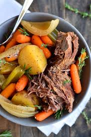 Sources for roast include not only local grocery stores, but also local farms, farmers markets and online sources. Beef Pot Roast Garnish Glaze