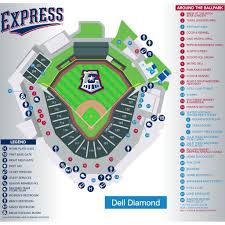 Round Rock Express Ballpark Food Map Express