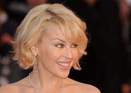 Wavy Bob Hairstyle Idea By Kylie Minogue Wavy Bob Hairstyles Haircuts For Wavy Hair Bob Hairstyles