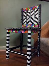 Whimsical Funky Handpainted Child S Chair On Etsy 60 00 Whimsical Painted Furniture Art Chair Funky Painted Furniture