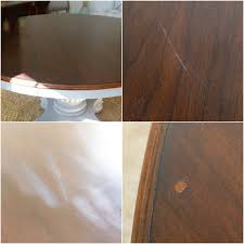 Lay down your floor protection and tape off the areas you don't want to strip. Driftwood Refinished Veneer Tabletop Sand And Sisal