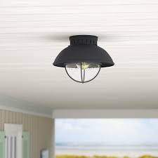 Crafted from metal with a circular. Outdoor Flush Mount Lights Wayfair