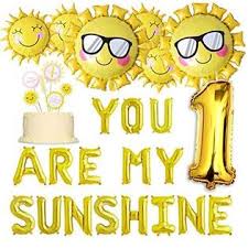 See more of sunflower decoration on facebook. Joymemo Sunshine Party Decorations You Are My Sunshine Balloon Banner Summer Sunflower Balloons 1st Birthday Cake Topper