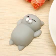 Squishy Cat Gri Renk Tembel Kedi Sukusi