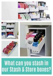What Can You Stash In Our Stash Store Boxes Craft Supplies Of Course Organize Craft Supplies Craft Room Organization Stash