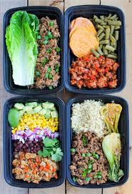 Easy Ground Turkey Meal Prep Bowls 4 Ways Recipe Ground Turkey Meal Prep Ground Turkey Recipes Healthy Meal Prep Bowls