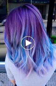 40 Ideen Haarfarbe Blau Ombre Locken Fur 2019 Haarfarbe Blau Haarfarben Locken Machen