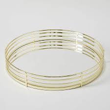 Gold circle coffee table tray. 5a Fifth Avenue Decorative Gold Mirrored Tray Dunelm