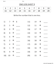 It's not uncommon to see the same value repeated dozens if not hundreds of times across your stylesheets:. Printable Kindergarten Math Worksheets One Less 9 Coloring Pages Printable