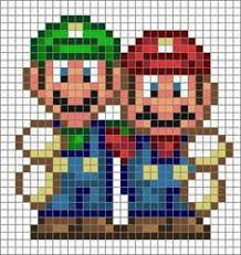Plantillas Punto De Cruz Mario Y Princesa Beso Buscar Con Google Strijkkralen Strijkparels Patronen Strijkparels