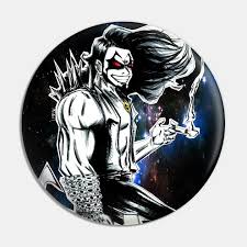 Lobo The Bounty Hunter In The Galaxy Lobo Pin Teepublic