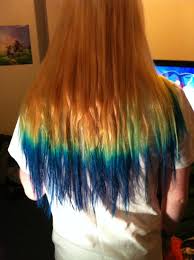 Done right, your hair will appear as if it has been literally. Blue Dip Dye Alternative Girl