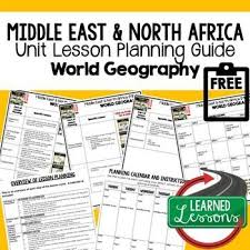 Middle East North Africa Lesson Plan Guide For World Geography Back To School In 2020 Africa Lesson Plans Geography Lessons World Geography Lessons
