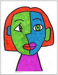 See more ideas about picasso art, art lessons, kids art projects. Draw A Cubism Portrait Art Projects For Kids Picasso Art Kids Art Projects Art Projects