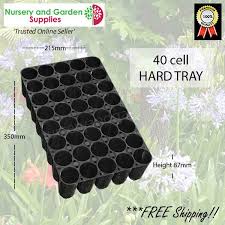 Each cell is 2 x 2 giving your seedlings plenty of room to grow. 40 Cell Plant Tray Hard Plastic Seedling Tray Free Shipping