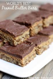 World S Best Peanut Butter Bars Recipe Peanut Butter Bars Recipe Peanut Butter Recipes Desserts