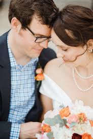 After a front yard wedding, this couple celebrated their nuptials with  family and friends