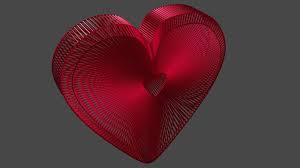Valentine S Day Wireframe Heart Ornament Stl Printing File Love Heart Heart Wireframe Heart Valentine Valentines Day Hearts 3d Heart Valentine Day Gifts