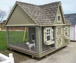 Beautiful Extra Large Dog House With Covered Kennel Cool Dog Houses Dog Houses Dog House Diy
