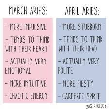 Astrology Memes On Instagram Some Sign Difference Depending On Ur Birth Month This Was A Bore To Mak Aries Zodiac Facts Aries Horoscope Zodiac Signs Aries