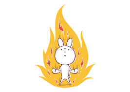 うさぎはやる気で燃える イラスト 影絵 イラスト うさぎ