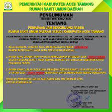Hal ini mengakibatkan banyaknya pasien yang tidak tertangani. Management Rsud Aceh Tamiang Tiadakan Jam Kunjung Pasien