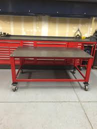 Adjustable Fabrication Table Ofn Forums Welding Table Welding Table Diy Welding Shop