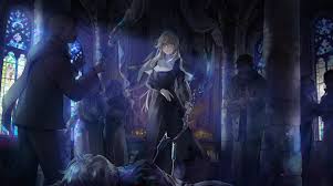 Earth has been conquered by a robotic army—the corrupted—twisted . Bianca Punishing Gray Raven Blonde Hair Bow Weapon Cropped Dark Long Hair Noir Ibaraki Nun Punishing Gray Raven Weapon Yellow Eyes Konachan Com Konachan Com Anime Wallpapers