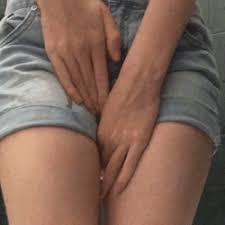I couldn't hold it 😣💦 Some gifs from my wetting... - Tumbex