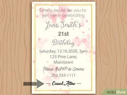 Choose from thousands of fun invitation templates, or browse through stock photos for ideas. How To Write A Birthday Invitation 14 Steps With Pictures