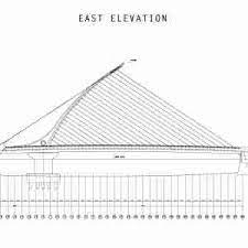 Sketch of a plan view of samuel beckett bridge by its designer santiago calatrava. Design Engineering Samuel Beckett Bridge Bridges Of Dublin Samuel Beckett Bridge Engineering Design Design