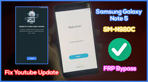 How to bypass frp samsung galaxy note 5. Frp Bypass Samsung Galaxy Note 5 Sm N920c Fix Youtube Update Binary U5 Android 7 Nougat Techno