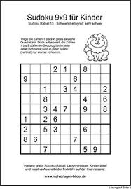 So gelingt es kindern, scheinbar täglich neue dinge zu erlernen und dabei noch spaß zu haben. Kinder Sudoku Zum Ausdrucken Mit Losung