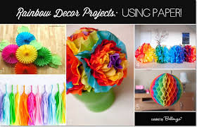 Diy Rainbow Party Decorations Made From Paper Rainbow Party Decorations Diy Rainbow Party Decorations Baby Party Decorations