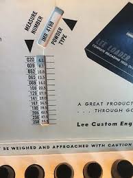 Vintage 1966 Lee Powder Measure Kit Nice Condition