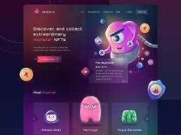 Gandharva Monster Nft Marketplace Website In 2021 Website Design Web App Design Website Design Inspiration