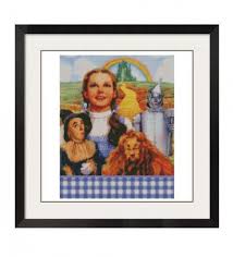 81 x 139 stitches, measuring 5.8 x 9.9 inches (14.7 x 25.2 cm.) at. Hand Embroidery Kits Wizard Of Oz Cross Stitch Kit Crafts