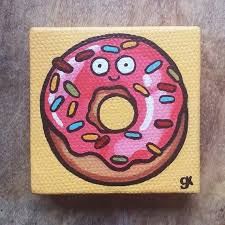 My Super Mini Canvas Food Paintings Started As My Contribution To The Free Art Friday Atlanta Fafa Small Canvas Paintings Mini Canvas Art Canvas Painting Diy Here are some ideas for cute yet easy paintings you can do yourself with just a few supplies. small canvas paintings mini canvas art