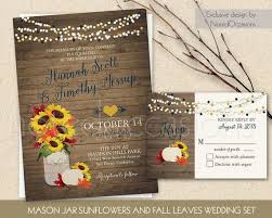 Rustic Fall Wedding Invitation Printable Set Mason Jar Wedding Invitat Mason Jar Wedding Invitations Wedding Invitation Templates Printable Wedding Invitations