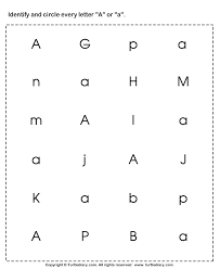 Recognizing upper and lowercase letters. Identifying Lowercase And Uppercase Letter A Turtle Diary Worksheet