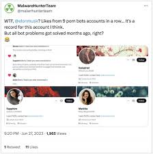 Twitters bot spam keeps getting worse — its about porn this time