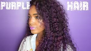 If you were blessed with curls atop your head, styling your hair can feel like a constant game of trial and error. Dying My Curly Black Hair Violet Purple Justine Skye Inspired Bfhair Com Youtube