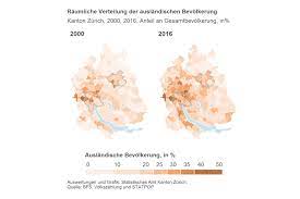 wo die auslandische bevolkerung wohnt kanton zurich
